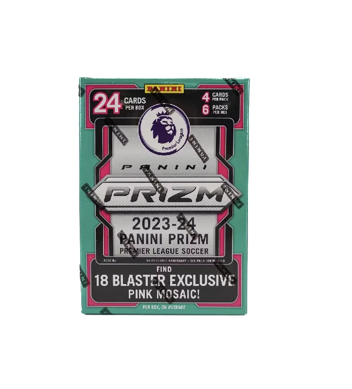 2023-24 Panini Prizm Premier League EPL Soccer 6-Pack Blaster Box (Pink Mosaic Prizms)