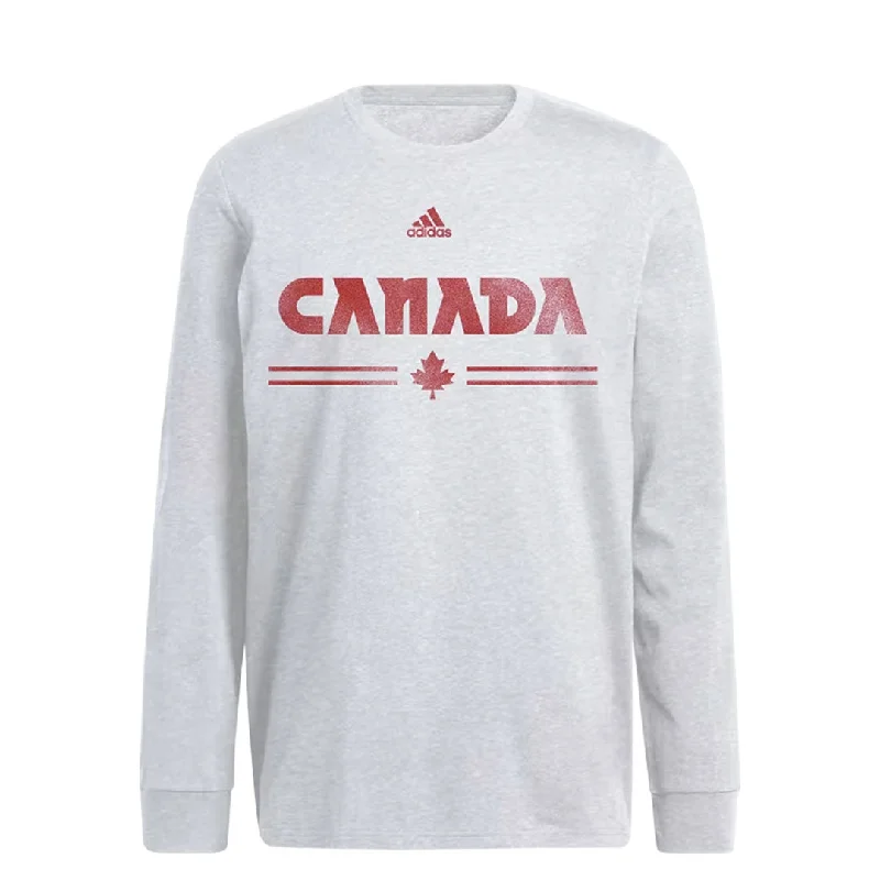 adidas - Men's Canada Soccer Retro Long Sleeve Crewneck Sweatshirt (GA4862)