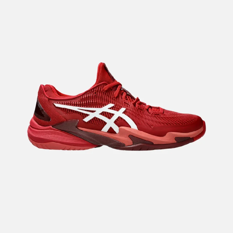 Asics COURT FF 3 NOVAK Men's Tennis Shoes -Cranberry/White