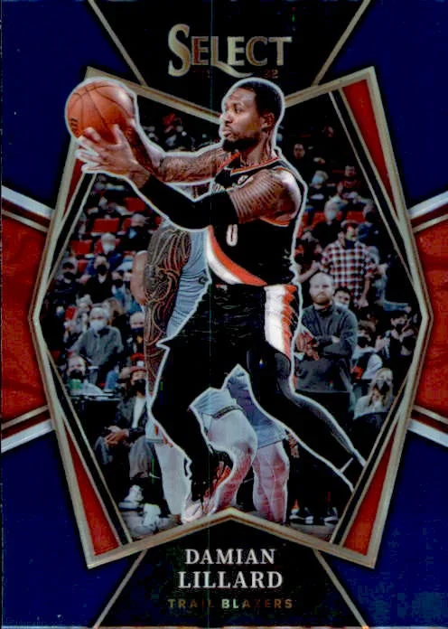 Damien Lillard, Premier Level Prizm, 2021-22 Panini Select Basketball NBA