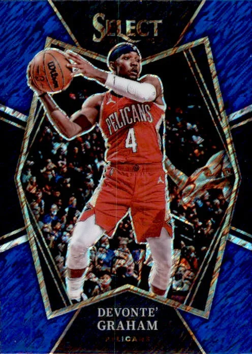 Devonte Graham, Premier Level Shimmer Prizm, 2021-22 Panini Select Basketball NBA