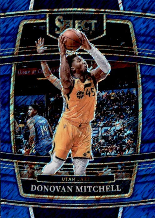 Donovan Mitchell, Concourse Shimmer Prizm, 2021-22 Panini Select Basketball NBA