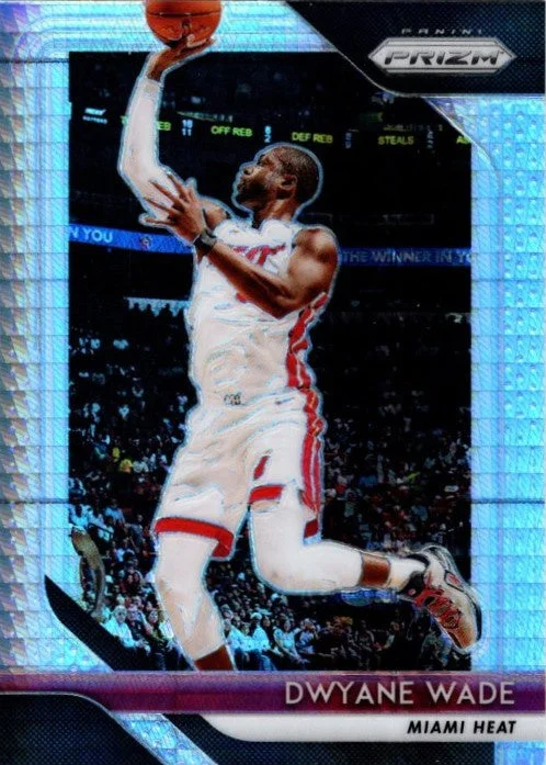 Dwyane Wade, Silver Hyper Prizm, 2018-19 Panini Prizm Basketball NBA