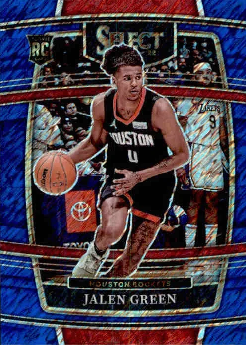 Jalen Green, RC, Concourse Shimmer Prizm, 2021-22 Panini Select Basketball NBA