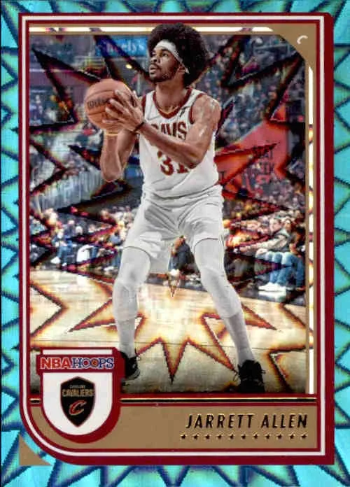 Jarrett Allen, Teal Explosion, 2022-23 Panini Hoops Basketball NBA