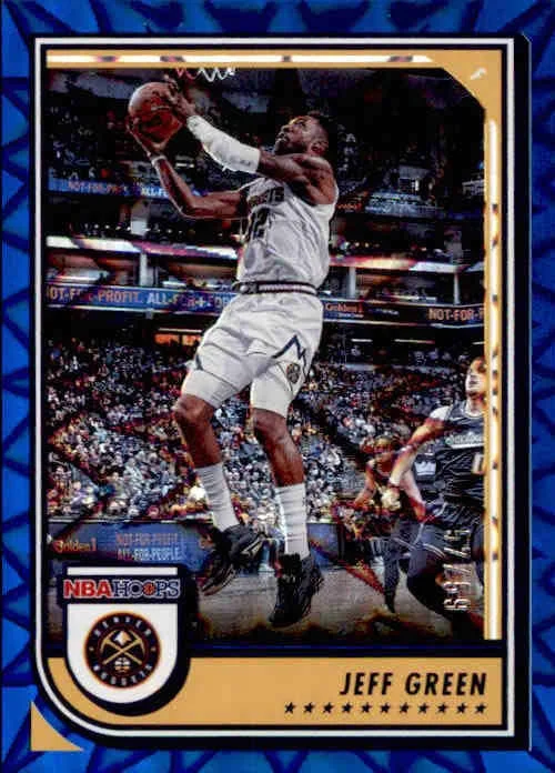 Jeff Green, Blue Explosion, 2022-23 Panini Hoops Basketball NBA