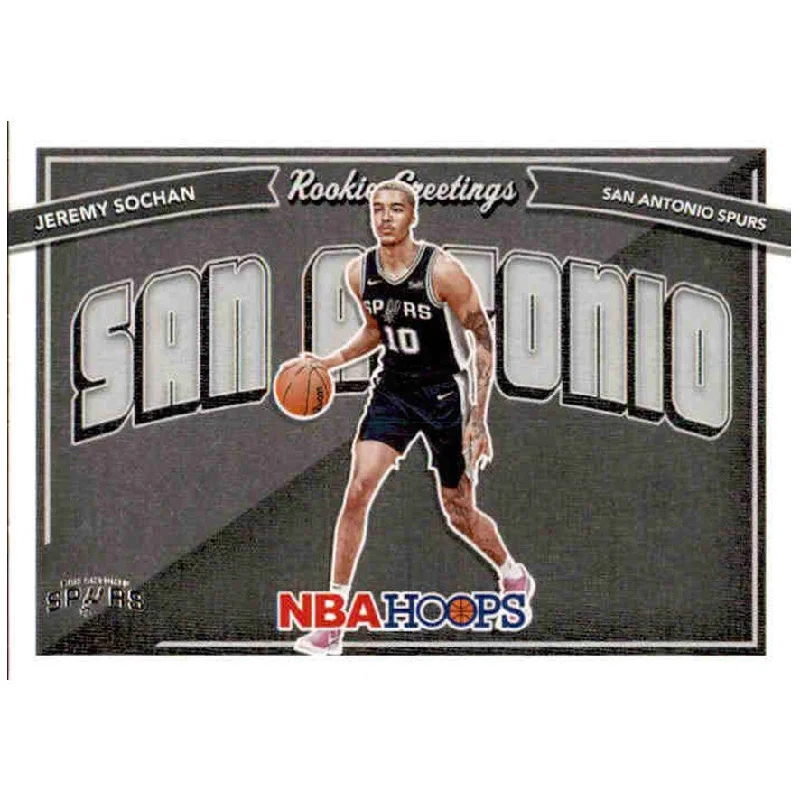 Jeremy Sochan, Rookie Greetings, 2022-23 Panini Hoops Basketball NBA