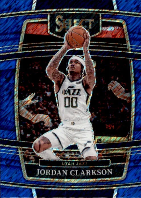 Jordan Clarkson, Concourse Shimmer Prizm, 2021-22 Panini Select Basketball NBA