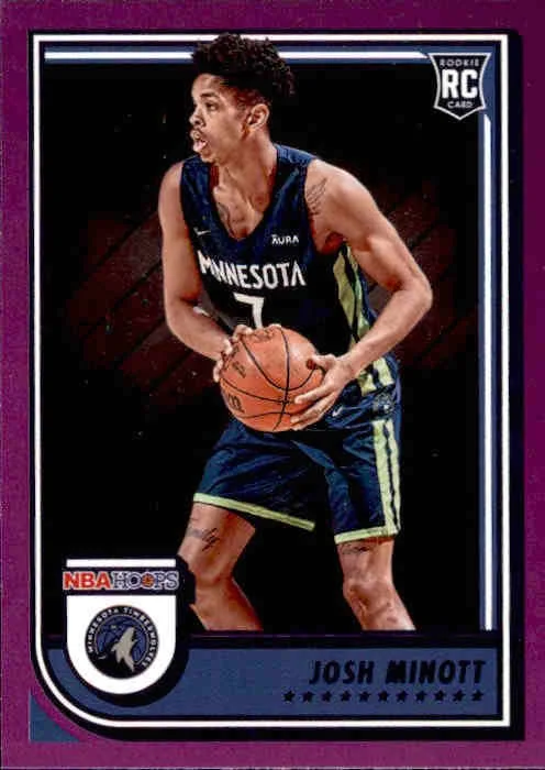 Josh Minott, RC, Purple Parallel, 2022-23 Panini Hoops Basketball NBA