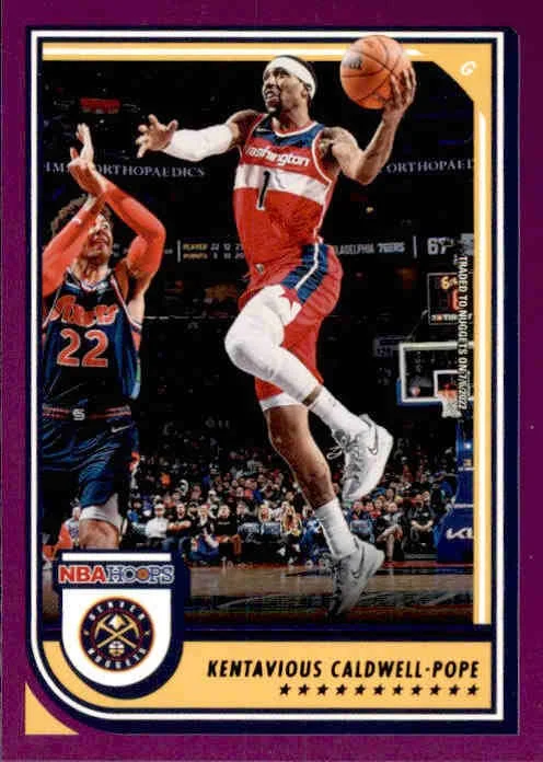 Kentavious Caldwell-Pope, Purple Parallel, 2022-23 Panini Hoops Basketball NBA