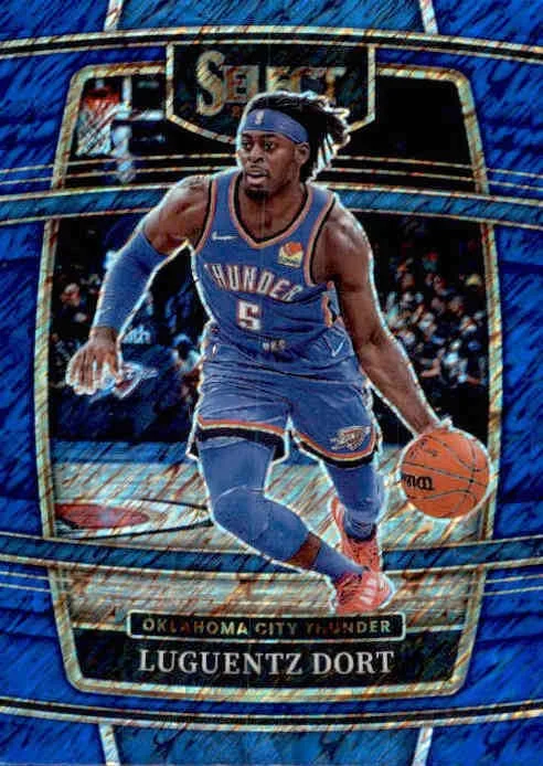 Luguentz Dort, Concourse Shimmer Prizm, 2021-22 Panini Select Basketball NBA