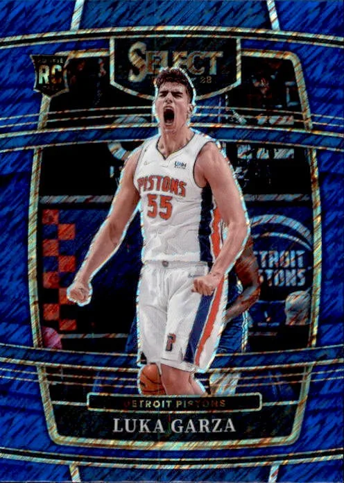 Luka Garza, RC, Concourse Shimmer Prizm, 2021-22 Panini Select Basketball NBA