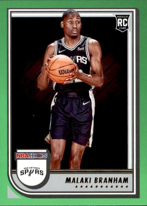 Malaki Branham, RC,,,, Neon Green Parallel, 2022-23 Panini Hoops Basketball NBA