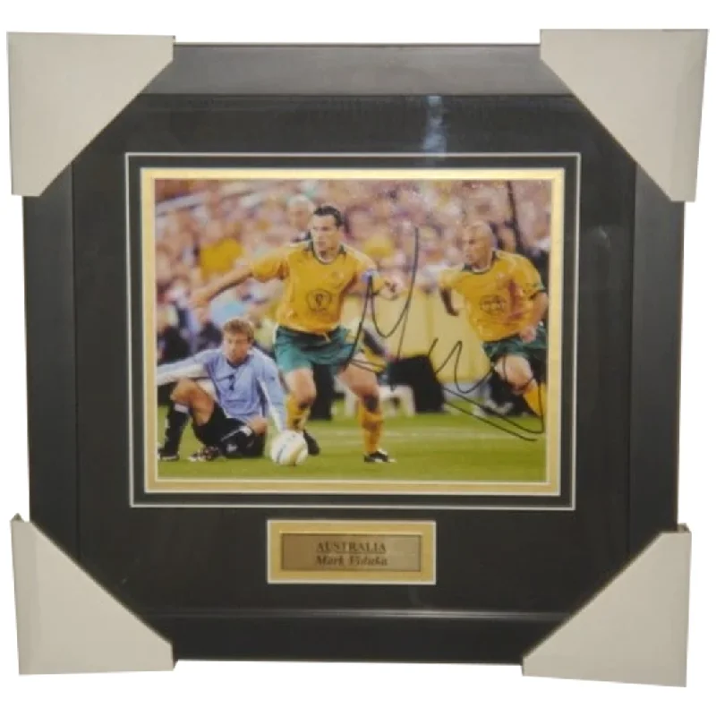 Mark Viduka Signed Socceroos Photo Framed - 2828