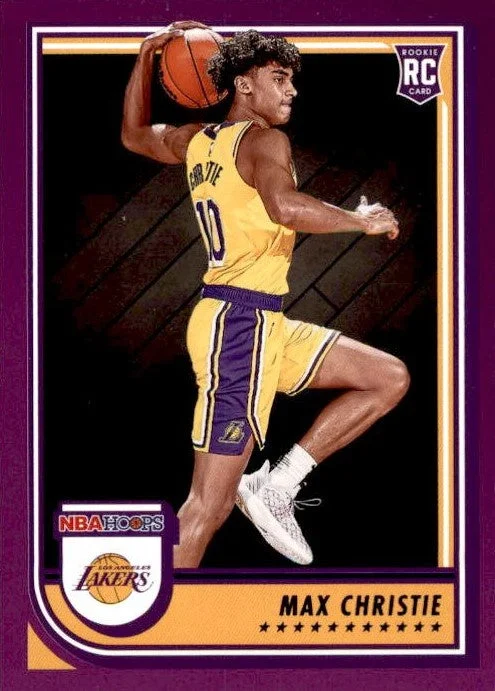 Max Christie, RC, Purple Parallel, 2022-23 Panini Hoops Basketball NBA