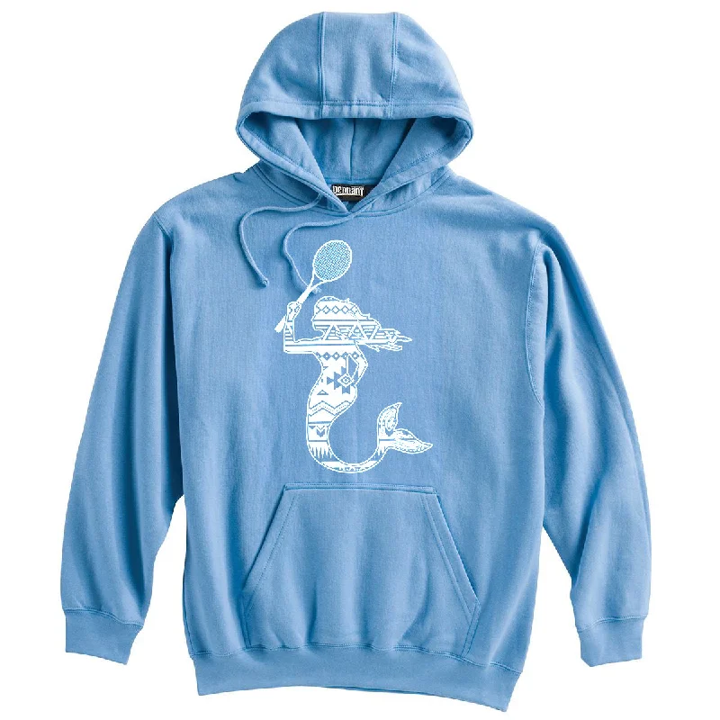 Mermaid with Tennis Racquet Heavyweight Cotton Hoodie