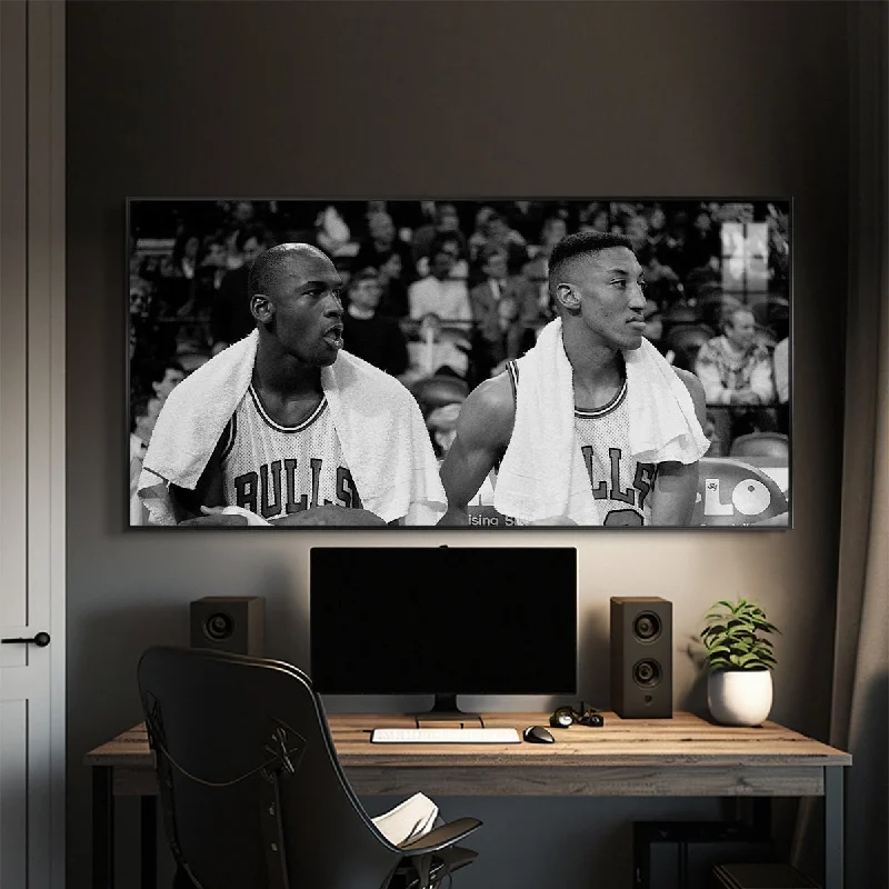 Michael Jordan and Scottie Pippen Wall Art