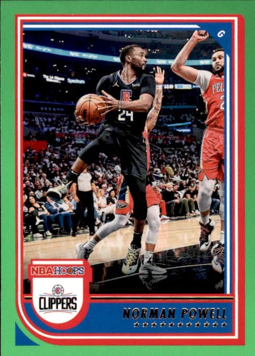 Norman Powell, Neon Green Parallel, 2022-23 Panini Hoops Basketball NBA