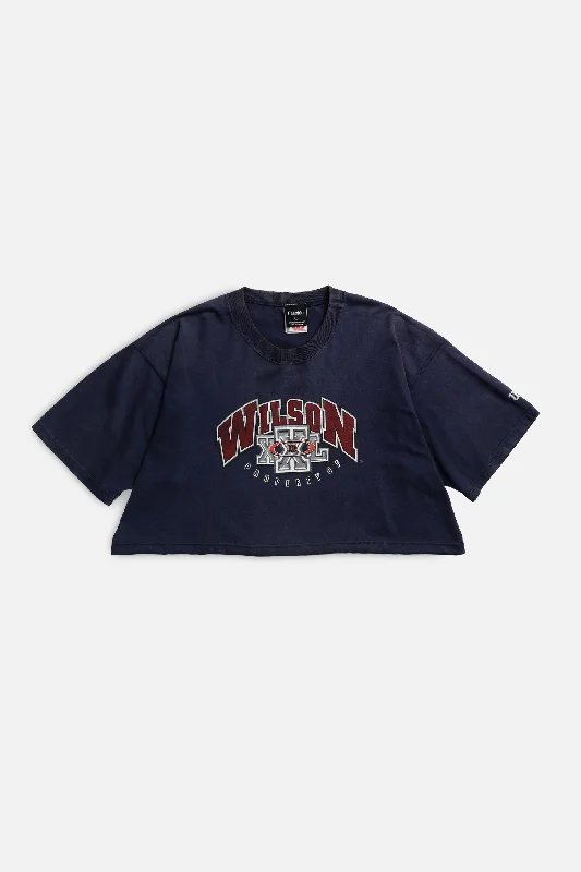 Rework Wilson Crop Tee - L