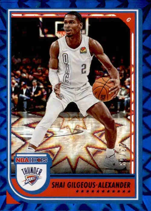 Shai Gilgeous-Alexander, Blue Explosion, 2022-23 Panini Hoops Basketball NBA