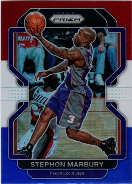 Stephon Marbury, Red White Blue Prizm, 2021-22 Panini Prizm Basketball NBA