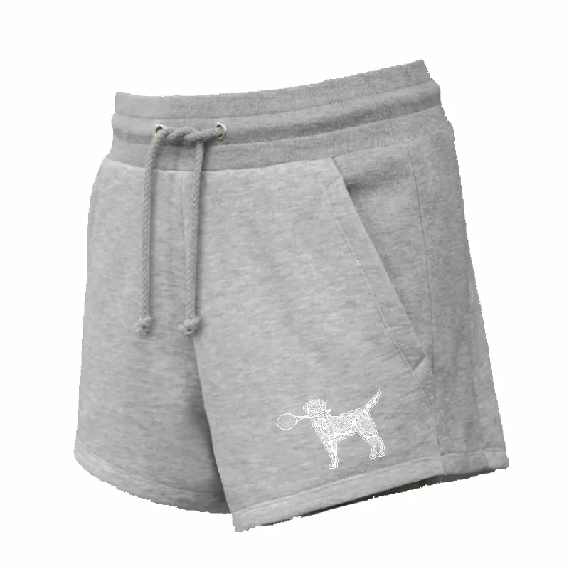 TENNIS FLEECE SHORTS WITH DOG AND RACQUET