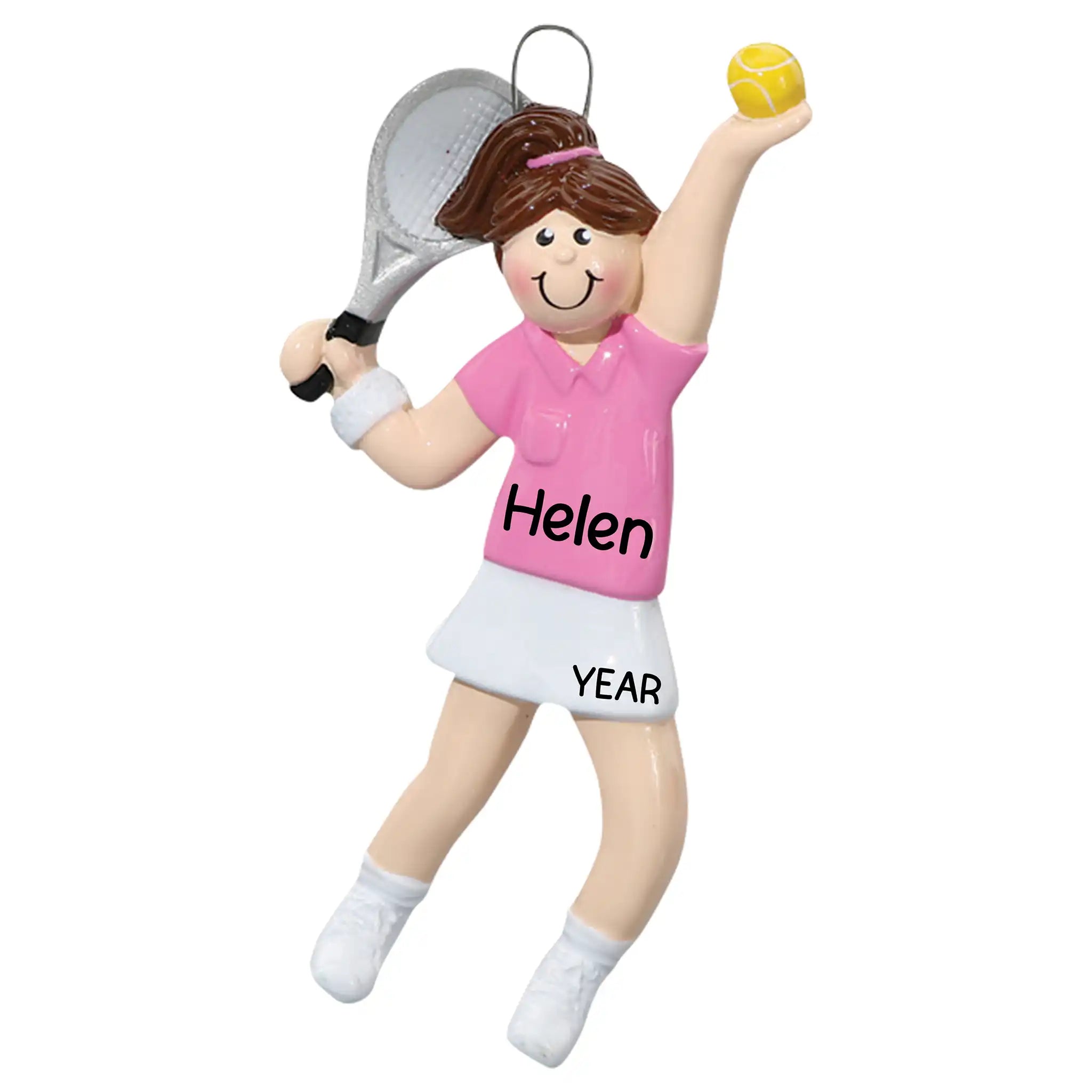 Tennis Girl Personalized Ornament