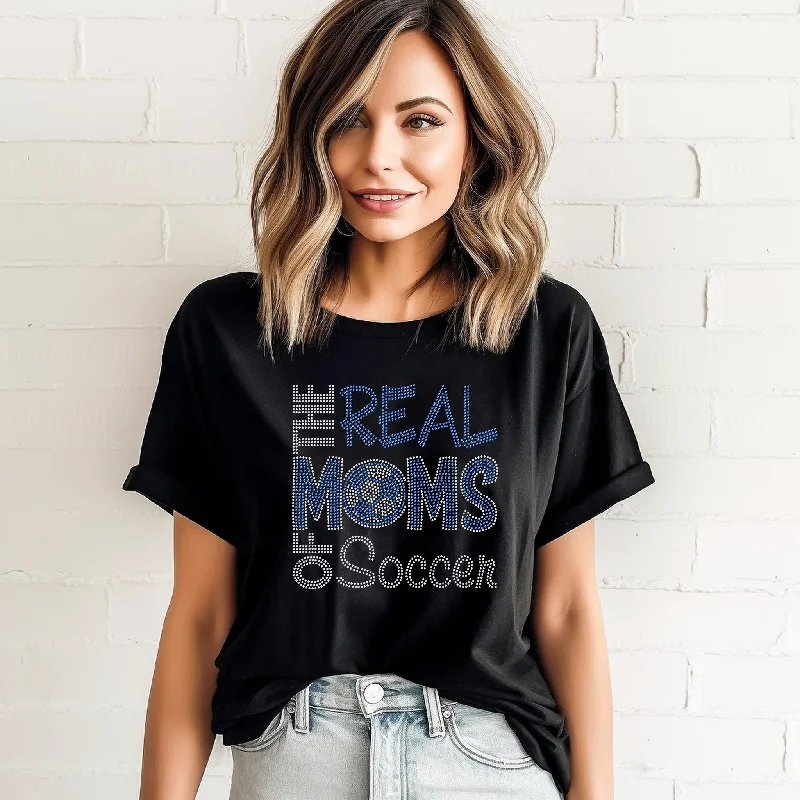 The Real Moms of Soccer RHINESTONE TRANSFER