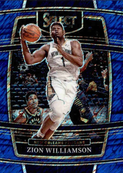 Zion Williamson, Concourse Shimmer Prizm, 2021-22 Panini Select Basketball NBA