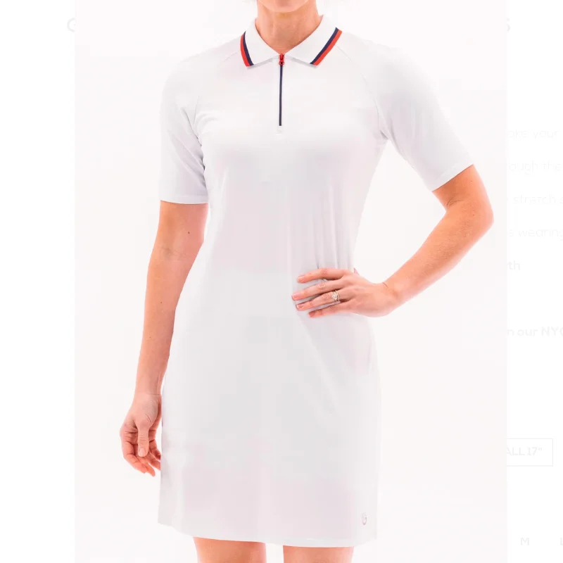 Foray Golf America S/S Dress (Tall)- White