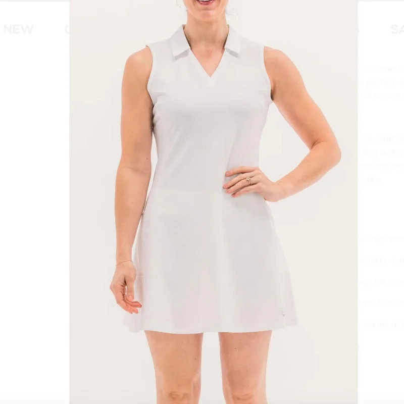 Foray Golf Core Dress (pockets) - White