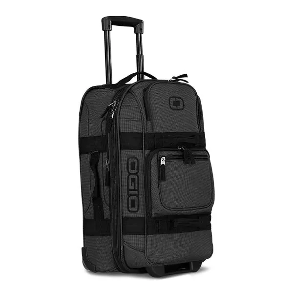 Ogio Layover Black Pindot Wheeled Rolling Suitcase