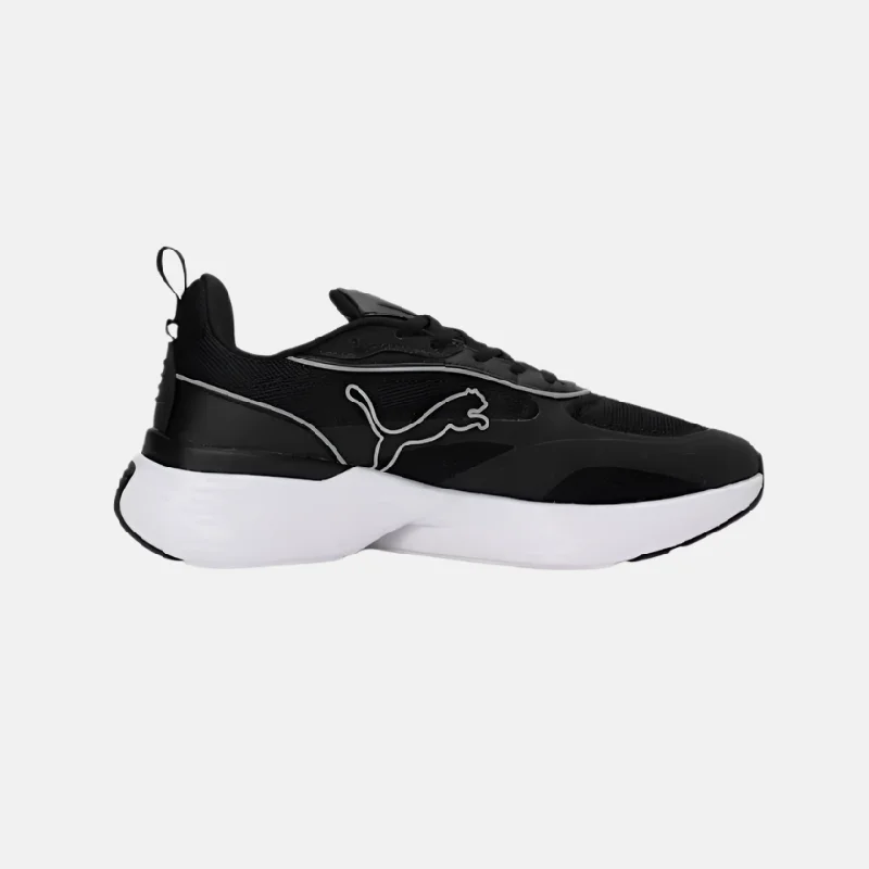 Puma Softride Sway Chase Unisex Running Shoes - Black/White/Flat Dark Gray